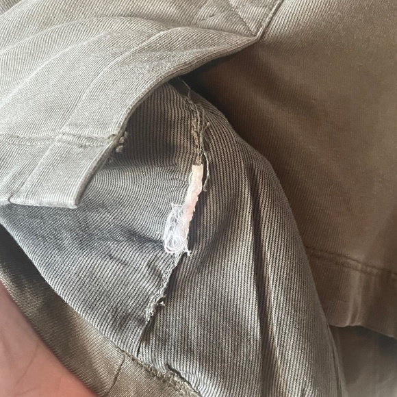 Peyton Jensen Army Green Knit Moto Jacket - Picture 9 of 9